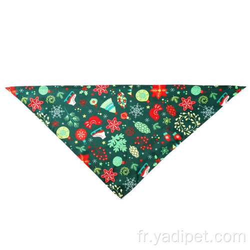 Serviette de salive en coton Triangle réglable Bandana pour chien